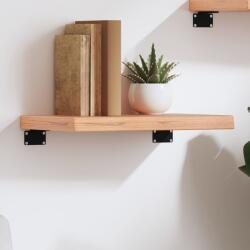 vidaXL világosbarna kezelt tömör tölgyfa fali polc 40x30x(2-4) cm (363627) - vidaxl