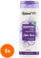 Splend'Or Set 5 x Sampon Splend'Or Hydra, Acid Hialuronic, 300 ml