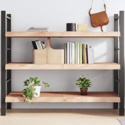 vidaXL kezeletlen tömör tölgyfa fali polc 140x50x(2-6) cm (363585) - vidaxl