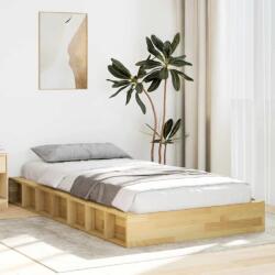 vidaXL ágykeret matrac nélkül 80x200 cm tömör fa tölgyfa (3324119)