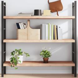 vidaXL kezeletlen tömör tölgyfa fali polc 120x40x(2-4) cm (363574)