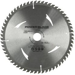 POWER BLADE vídiás körfűrészlap 185 x 20 mm 60T M09059 (M09059)