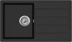 Evido EASY 45S csepptálcás gránit mosogató 760 x 440 x 170 mm antracit - 105982BK (105982BK)