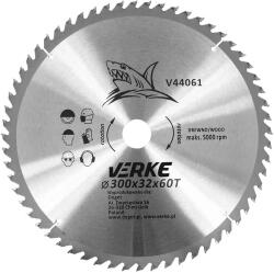  VERKE vídiás körfűrészlap vágótárcsa 300 x 32 mm 60T V44061 (V44061)