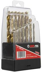 MAR-POL fémfúró készlet HSS TiN 1.0-10 mm 19 db M22310 (M22310)