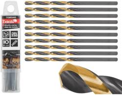 Tvardy fémfúró 4 mm TiN HSS 10db T02040 (T02040)