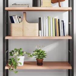 vidaXL világosbarna kezelt tömör tölgyfa fali polc 80x60x(2-4) cm (363672) - vidaxl