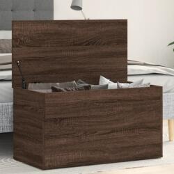 vidaXL barna tölgyszínű szerelt fa tárolóláda 84 x 42 x 46 cm (815194)