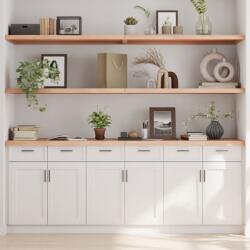vidaXL kezeletlen tömör tölgyfa fali polc 220x50x(2-4) cm (363616)