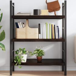 vidaXL sötétbarna kezelt tömör tölgyfa fali polc 100x40x(2-6) cm (363805)