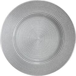 LAV HORECANO-WICKED-Подложна чиния стъкло Ø32cm SILVER/CIRCLES (HC-59232)(1Y33010) (0159232)