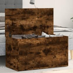 vidaXL füstös tölgy színű szerelt fa tárolóláda 84 x 42 x 46 cm (815192) - vidaxl