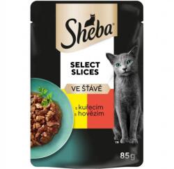 Sheba Select Slices Csirkehúsos és marhahúsos tasak szószban 6 x 85 g