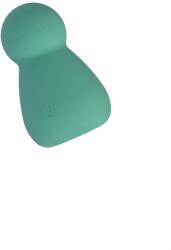 FairyGasm Vibrator Mini Wand Applust FairyGasm, 10 Moduri Vibratii, Silicon, USB, Verde, 7.5 cm Vibrator