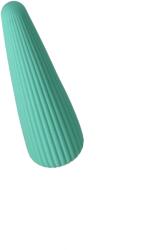 FairyGasm Vibrator IcyCone FairyGasm, 10 Moduri Vibratii, USB, Verde, 13.5 cm Vibrator