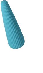 FairyGasm Vibrator IcyCone FairyGasm, 10 Moduri Vibratii, USB, Albastru, 13.5 cm Vibrator