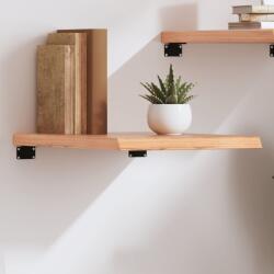 vidaXL világosbarna kezelt tömör tölgyfa fali polc 40x60x(2-4) cm (363636)