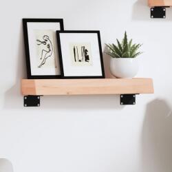 vidaXL kezeletlen tömör tölgyfa fali polc 40x10x6 cm (363502) - vidaxl