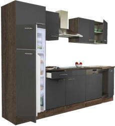 Leziter Yorki Konyhabútor - 280 cm - Antracit