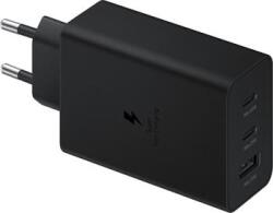 Samsung EP-T6530NBE hálózati töltőadapter, töltőfej (3 kimenettel, 2xUSB-C, 1xUSB-A, 65W) Fekete Gyári