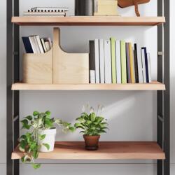 vidaXL kezeletlen tömör tölgyfa fali polc 100x60x(2-4) cm (363570)