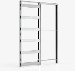 Ermetika Absolute EvoKit egyszárnyú falban futó tolóajtó tokszerkezet tokborításnélküli modell - gipszkarton falhoz 700x2100 mm 100 falvastagság (AESC.12)