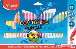 Maped Filctoll készlet, 2, 8 mm, kimosható, MAPED "Color'Peps Jungle", 24 különböző szín (IMA845422)