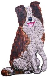 Fa puzzle, színes A3 méretű (kutya)