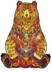 Fa puzzle, színes A4 méretű 150 db-os (medve)