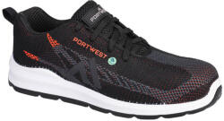 Portwest FC06 - Eco Fly Composite Trainer S1PS SR FO fekete/piros (FC06BKD43)