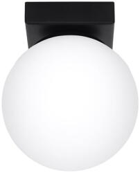 Nice Lamps Plafonieră neagră cu abajur din sticlă ø 12 cm Umerta - Nice Lamps - bonami - 158,00 RON