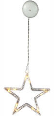 Entac Tapadókorongos karácsonyi ablakdísz, elemes (10 LED) csillag (ECL-10-WLD-S)