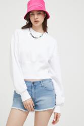Abercrombie & Fitch felső fehér, női, sima - fehér XL