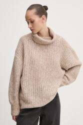 Superdry pulóver meleg, női, bézs, garbónyakú, W6110582A-E4Z - bézs L/XL