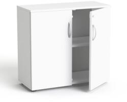 MAYAH Szekrény, 2 rendező magas, kétajtós, polcokkal, MAYAH Freedom SV-10 , fehér (SV-R11 F/ IBXSZ10F) - kellekanyagonline