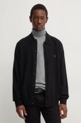 AllSaints gyapjú kardigán KILBURN fekete, M088KB - fekete S