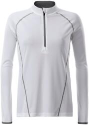 James & Nicholson (Daiber) Női funkcionális hosszú ujjú felső JN497 - Fehér / ezüst | 2XL (1-JN497-1752304)