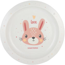 Canpol babies műanyag lapostányér - nyuszi