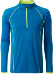 Daiber Tricou funcțional pentru bărbați cu mânecă lungă JN498 - Albastru deschis / galben deschis | M (JN498-1752321)