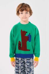 Bobo Choses gyerek pulóver Hungry Squirrel zöld, 224AC117 - zöld 148