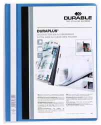 DURABLE Gyorsfűző DURABLE Duraplus A/4 széles panorámás kék (257906) - papir-bolt