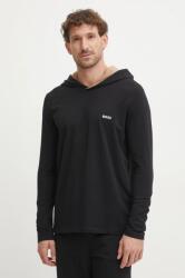 HUGO BOSS hosszú ujjú otthoni viseletre fekete, sima - fekete XL