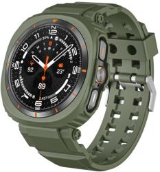 GLACIER Védőtok hevederrel Samsung Galaxy Watch Ultra 47mm sötétzöld