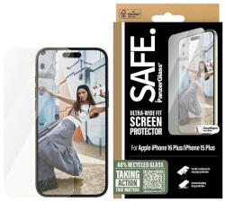 Panzer SAFE by PanzerGlass iPhone 16 Plus 6.7" Screen Protector Ultra-Wide Fit SAFE95877