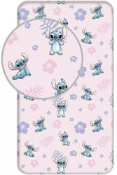 Disney Lilo és Stitch, A csillagkutya Pink gumis lepedő 90x200 cm Nr2