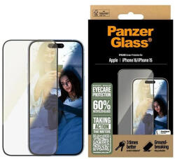 Panzer EyeCare Screen Protector iPhone 16 / 15, 6.1" Ultra-Wide Fit 2865 edzett üvegfólia