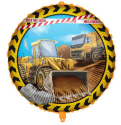 Procos S. A Építőipari járművek, gömb, fólia lufi, 18"/45cm