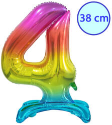 GoDan S. A Fólia lufi, 4, talpas, szivárványos, 38 cm