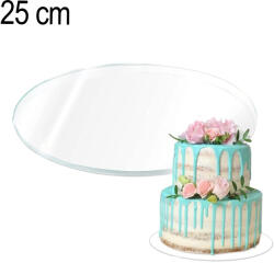  Akril torta alátét - 25 cm (T090436)