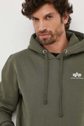 Alpha Industries felső zöld, férfi, sima, kapucnis - zöld S